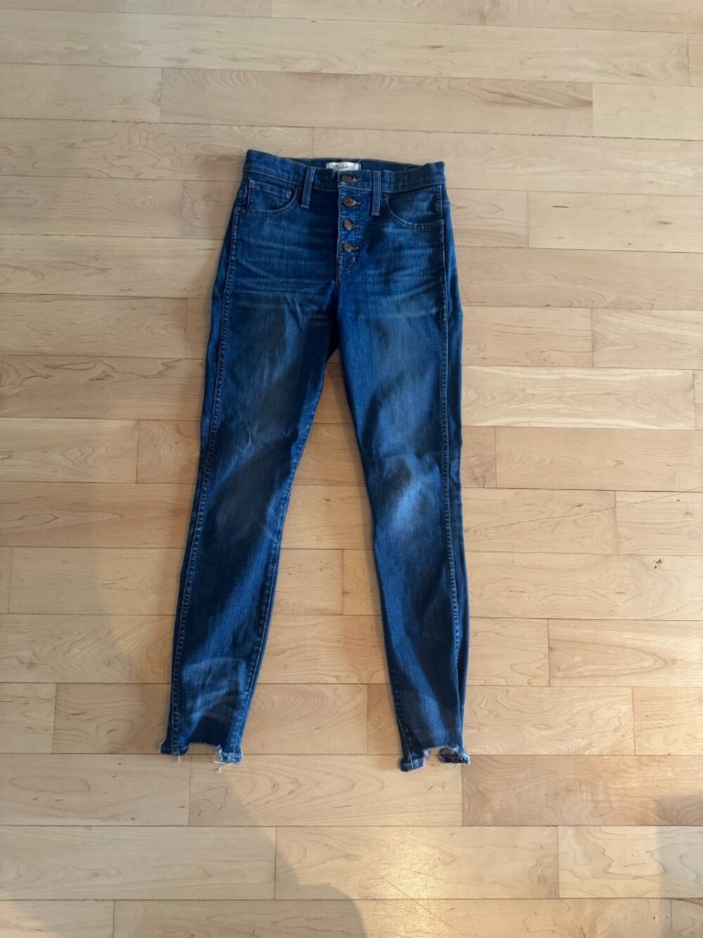 Madewell 10 Inch High Rise Skinny Jeans Size 25 Medium Wash